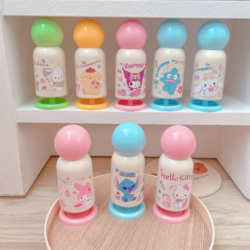 アニメかわいいクロミ少女オフィスデスクトップ紙かご家庭用押圧式デスクトップ茶箱紙くず箱|undefined