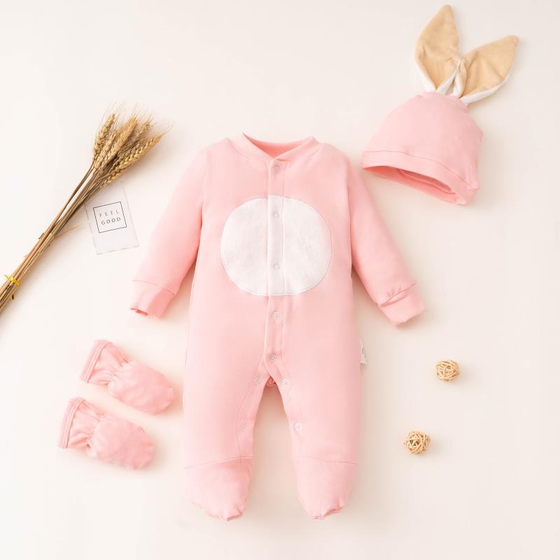 INS Amazon foreign trade platform new newborn rabbit hat foot-bound jumpsuit climbing hat