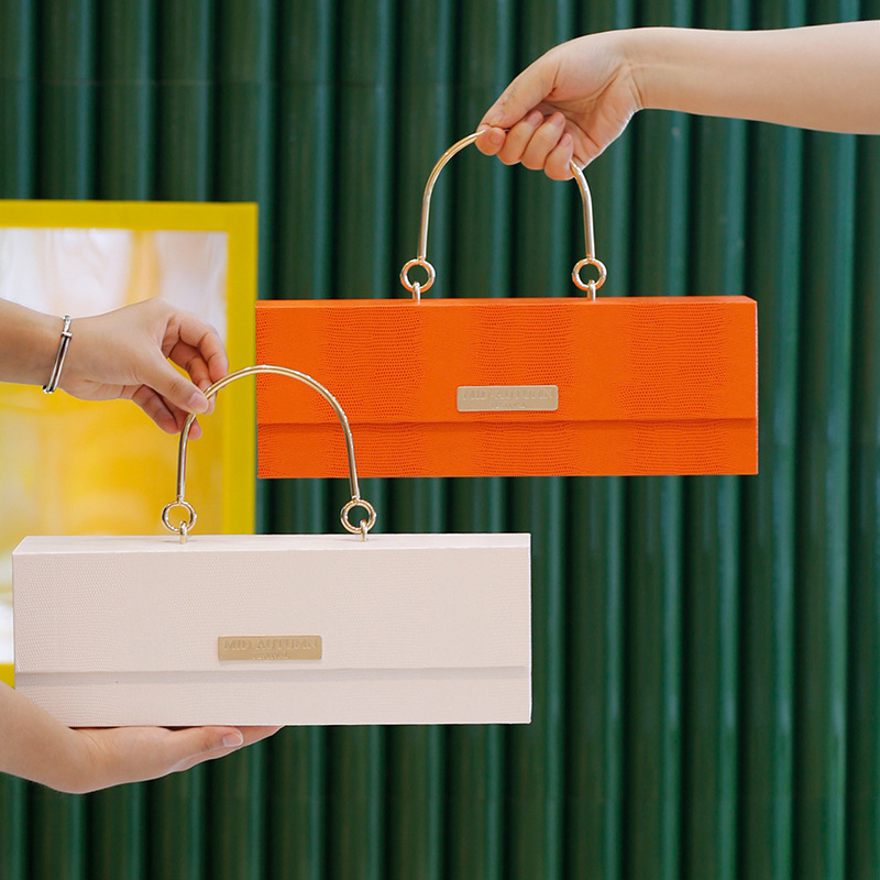 磁吸礼品盒高档伴手礼礼盒金属提手高级婚礼礼盒商务礼盒套装批发