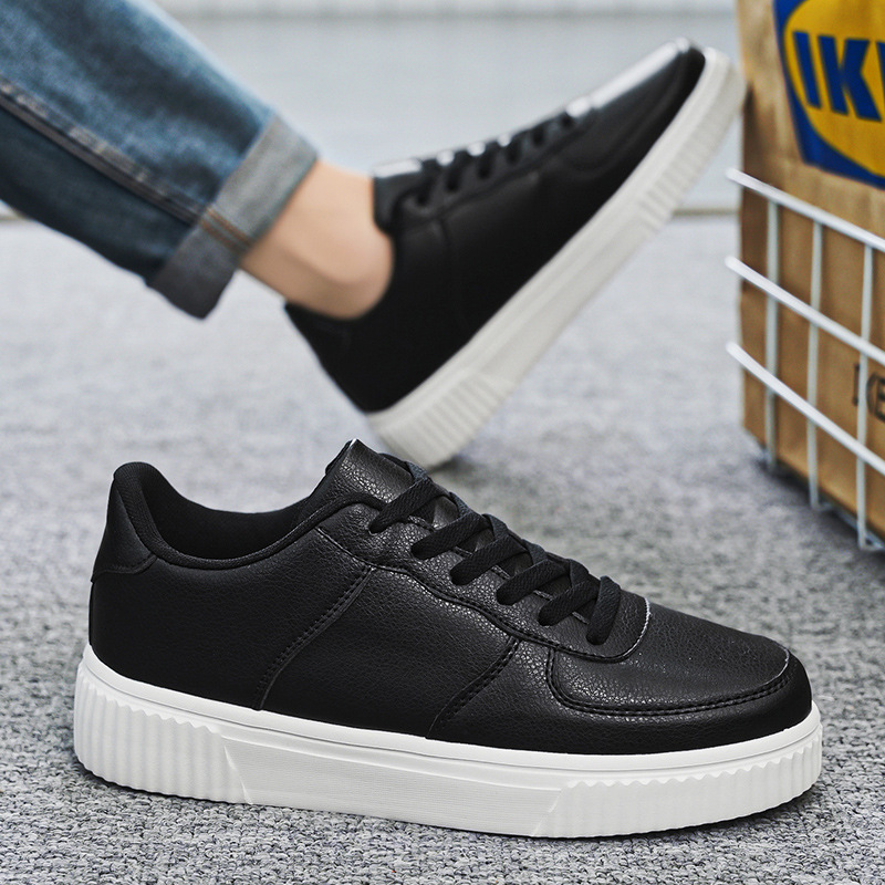Zapatos de hombre verano 2026 nuevos zapatos de skate deportivos casuales transpirables parejas de estudiantes zapatos blancos zapatos de moda grandes image 3