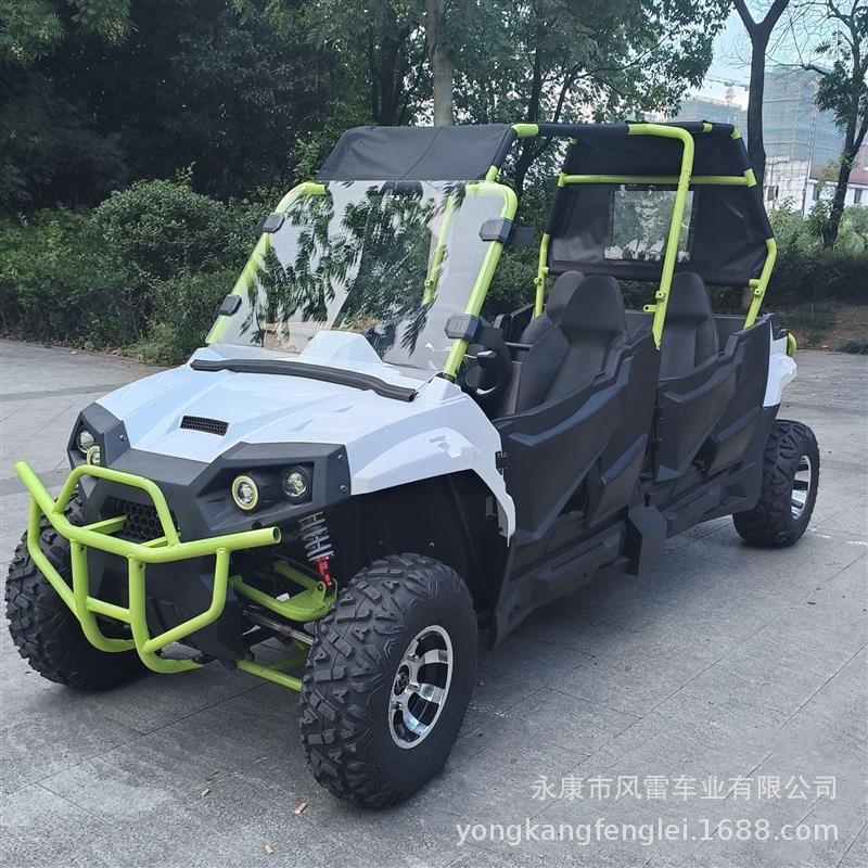 UTV Todo Terreno 4x4 de 4 Asientos en Tubo de Acero con Transmisión por Eje