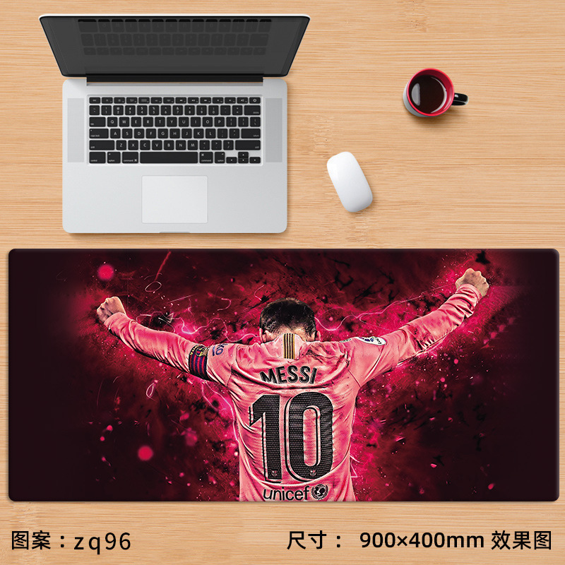 Alfombrilla de ratón nueva de Cristiano Ronaldo, extra grande, de fútbol, Messi, Bayern, La Liga, para juegos, e-sports, con reposamuñecas, para escritorio de computadora