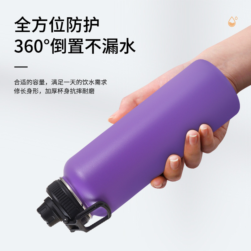 1.2L olla espacial interior y exterior de acero inoxidable 304 olla térmica coche de gran capacidad olla de viaje de deportes al aire libre