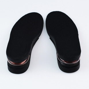 Double-layer adjustable removable PU men's and women's Pruning free load shear height increasing insole