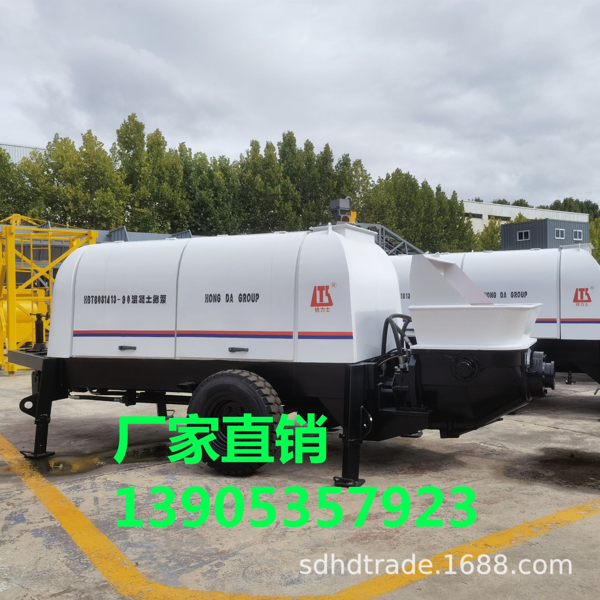 80柴油地泵混凝土输送泵HBT80S1813-145R汽车泵 拖泵 混凝土地泵