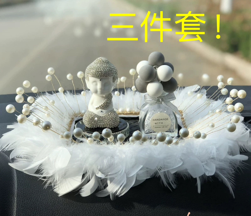 Artículo creativo de la chica del mar adornos de automóviles perfume encantador ángel perfume de automóvil perla base de diamante perfumado perdurable