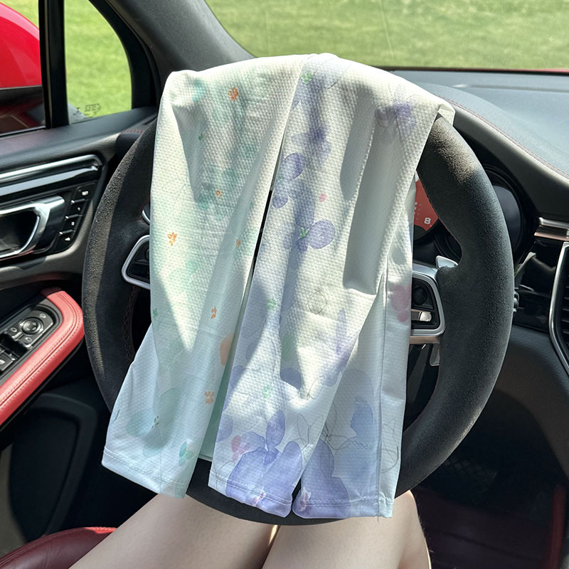 Mangas de hielo con protección solar, parasol de verano para ciclismo al aire libre, mangas anti-UV, mangas de seda de hielo holgadas y transpirables con protección solar, venta al por mayor