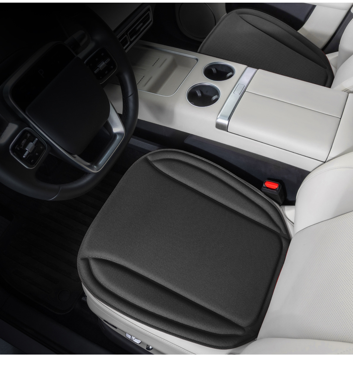New cross-border seaweed fiber one-piece molded car seat cushion, warm in winter and cool in summer, all-season latex cushion