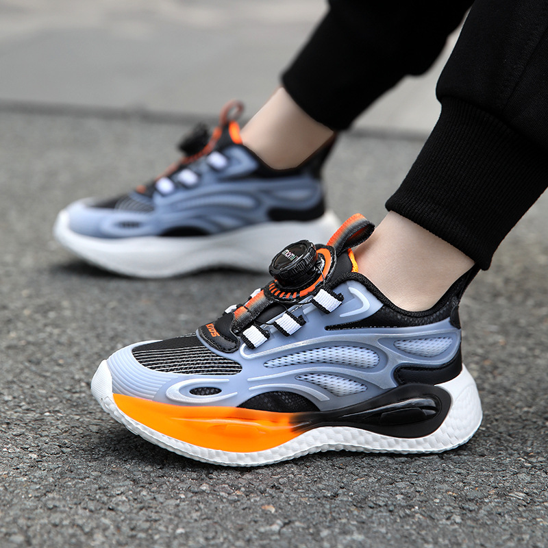 Vattentäta läderbasketkängor med vridbart spänne för pojkar_voghion.com