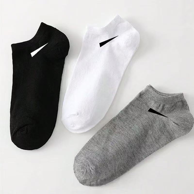 人気の TEMU クロスボーダー クラシック 黒と白のグレーのソックス 夏用の薄いボートソックス 男性と女性のスポーツソックス トレンディな綿のソックス 多用途|undefined
