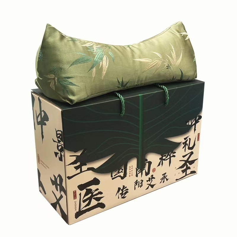 Mugwort Buckwheat Neck Pillow Ai Ye Pillow Herbal Cervical Support Triangle Gift Box key features