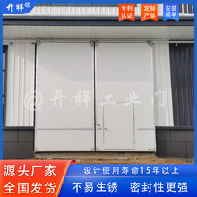 山东厂家批发复合板门冷库门电动平移门做单开双开平移门推拉门