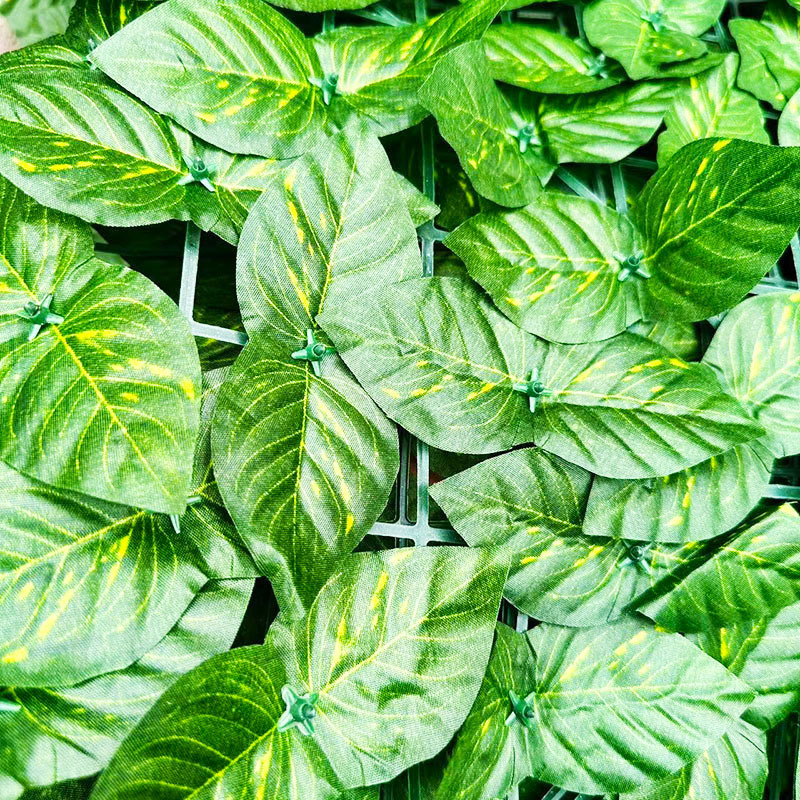 Artificial Ivy, Green Radish Leaves, Sweet Potato Leaves, Faux Leaf Plant Wall Decoration, Fence Net, Artificial Leaves
