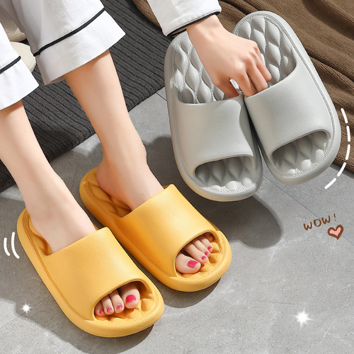Soft-soled EVA slippers that feel like stepping on shit, household men's summer large size men's bathroom non-slip slippers women's summer wholesale