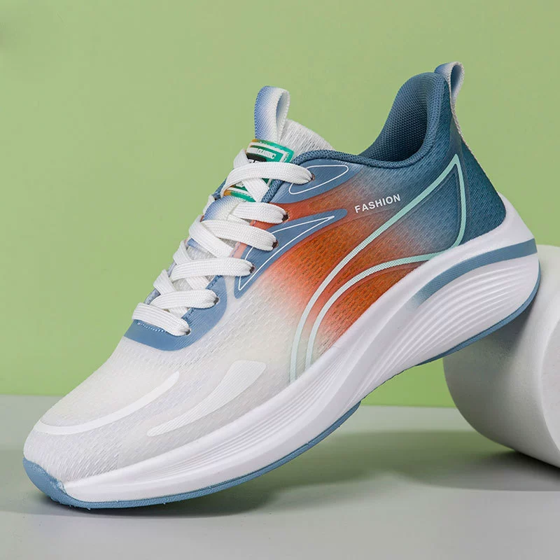 Парные кроссовки для весны и лета 2025: ультралегкие, с мягкой подошвой, низкие, из дышащей сетки и шелка, повседневные, модные, спортивные.