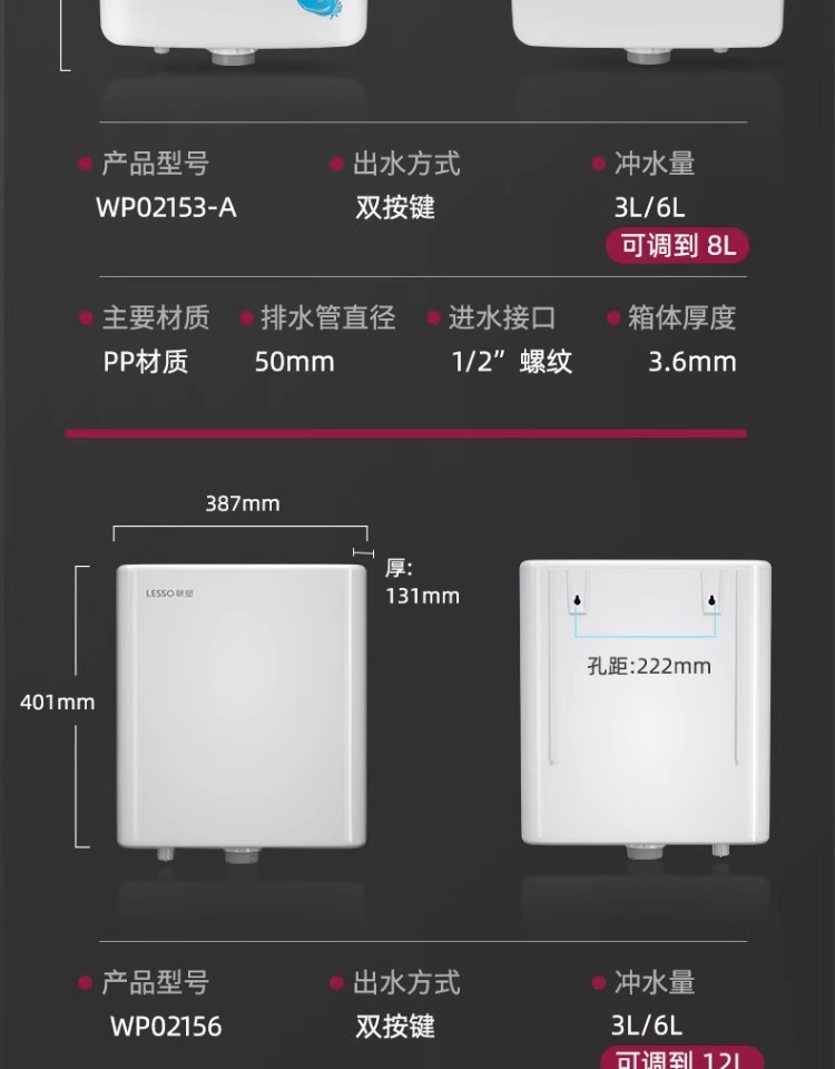 Liansu water flushing tank, household bathroom squat toilet, squat pit flush toilet, energy-saving toilet squat toilet, squat toilet flush tank undefined