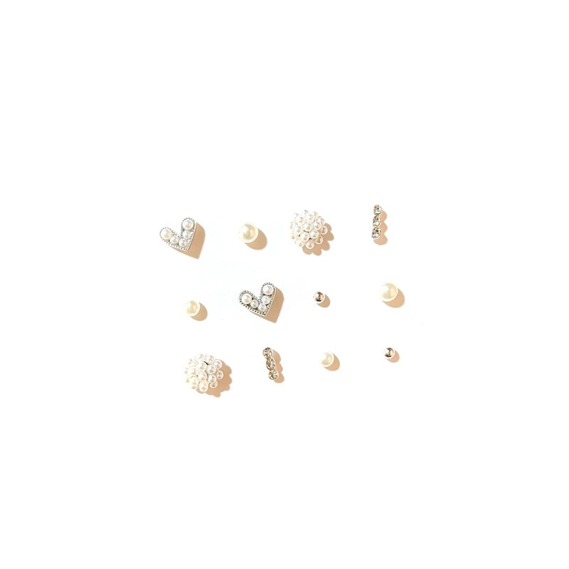 Серебряная игла из жемчуга, серьги, симпатичный компактный набор, образец серебра 925, простой и элегантный дизайн