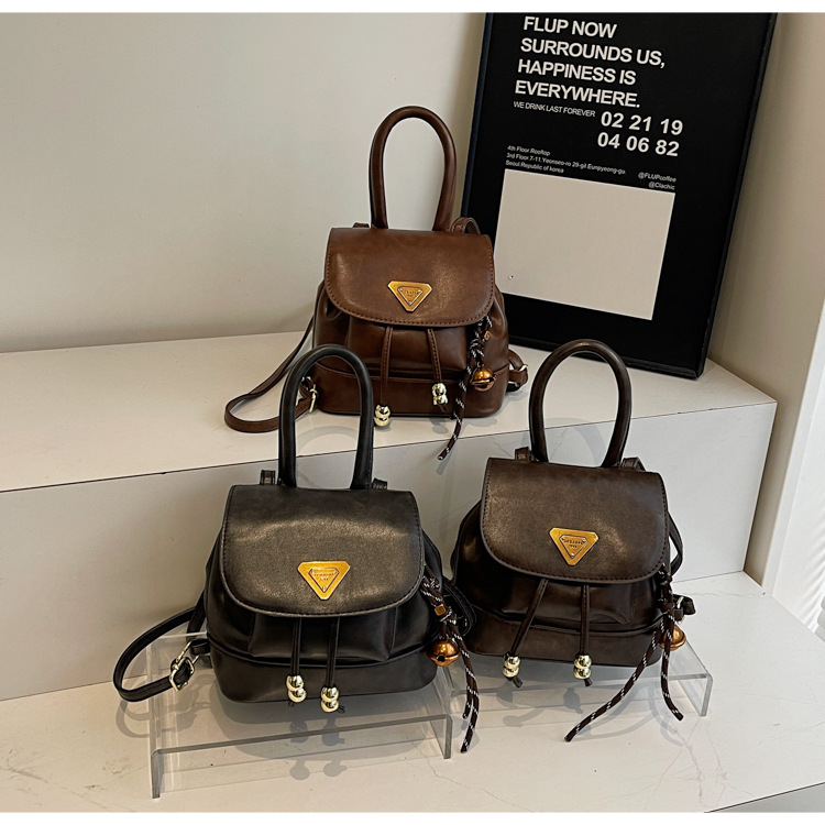 This is a new, stylish, mini, lightweight and cute shopping backpack for girls in the autumn of 2024 undefined
