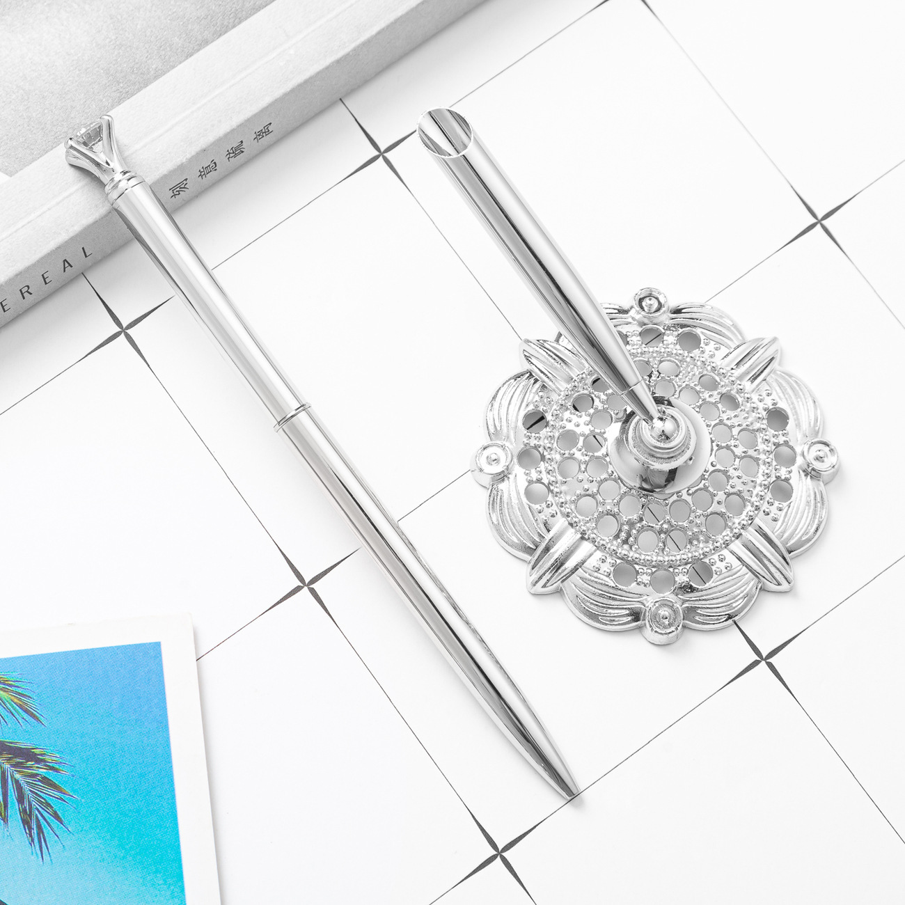 Bolígrafo de diamante en stock mayorista bolígrafo de diamante bancarios bolígrafo de hotel con logotipo imprimible bolígrafo de diamante