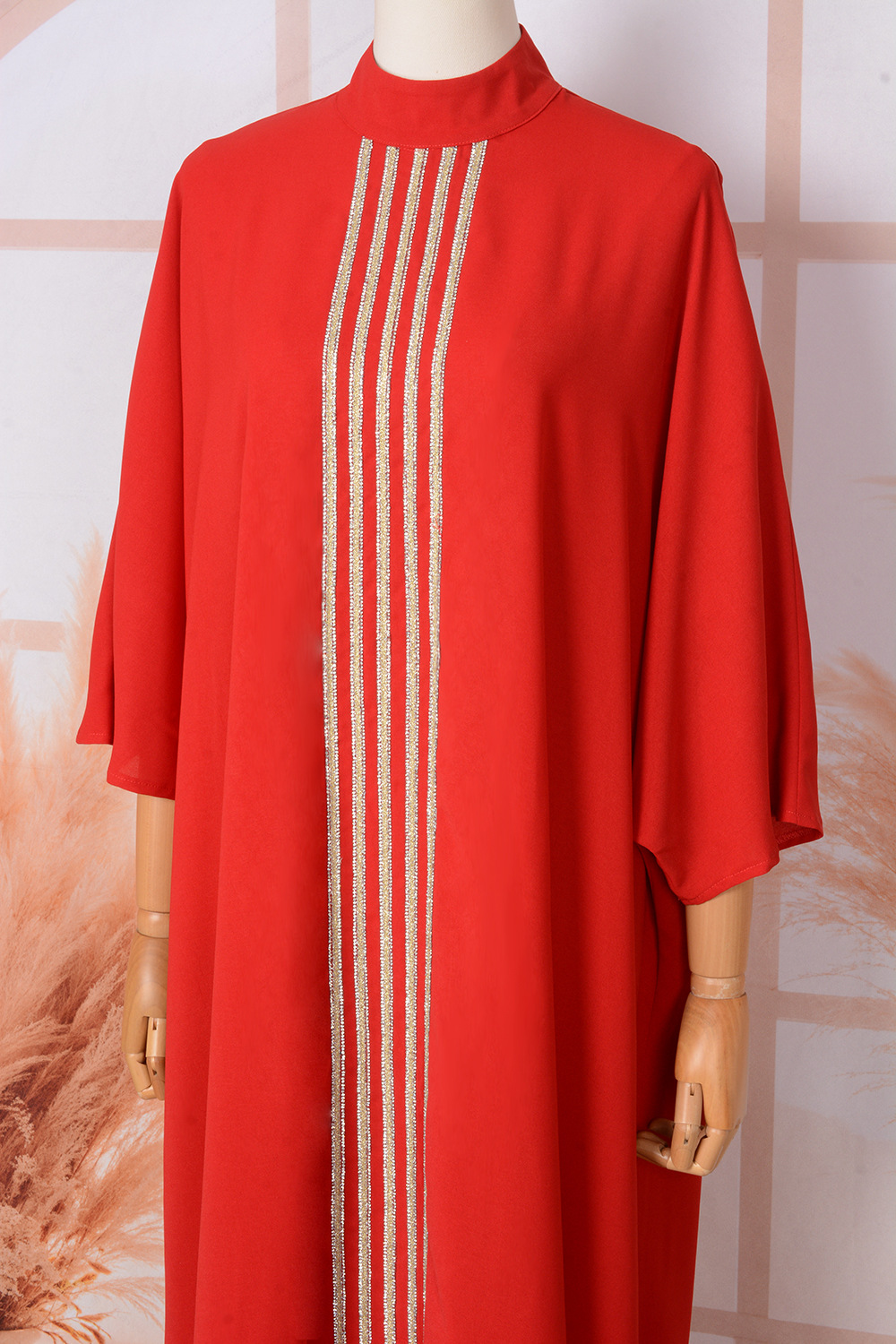 Cross-border E-commerce Arab Abaya Dubai Muslim Middle Eastern Fashionable And Elegant Rhinestone Embellished Robe Dress_ecoleips.com