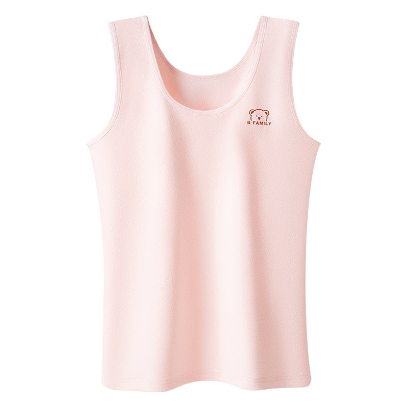 Chaleco térmico de Cachemira para niños autocalentable bebé Otoño e Invierno período de desarrollo de la camiseta femenina ropa interior forrada de lana Niña