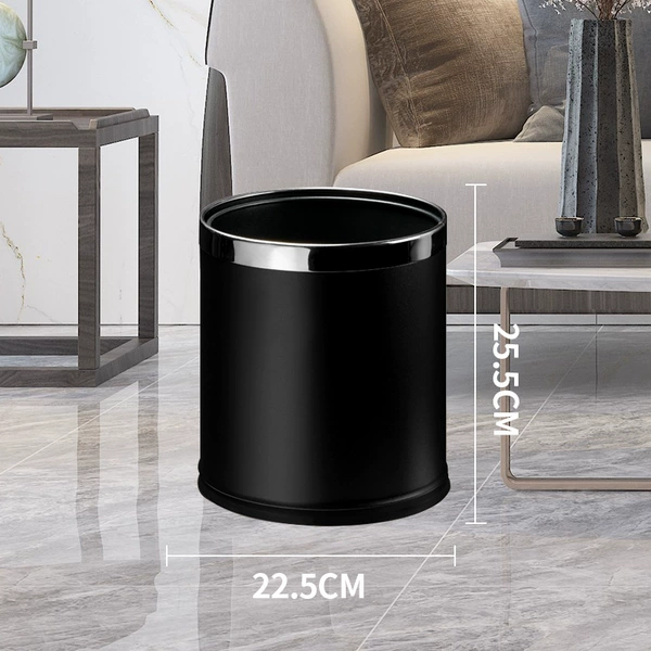 Double-layer metal paint inner and outer barrel silver ring capacity 10L can be printed with LOGO