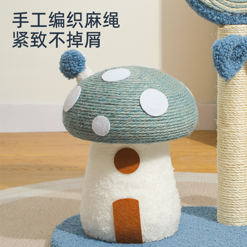 Nuevo setma gato agarrar tablero resistente al desgaste, gato agarrar columna encantadora casa de hongos, no caer chatarra gato escalada fábrica de cabello recto