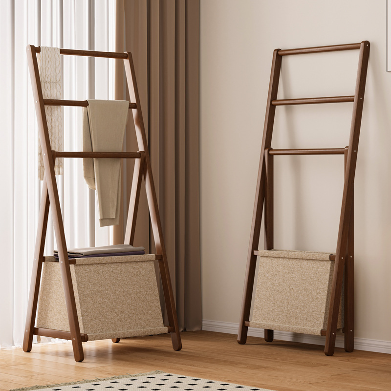 Simple Floor-Standing Clothes Rack for Bedroom, Household Coat Rack for Clothes Storage, Drying Rack Rod, Organizing and Storage Rack