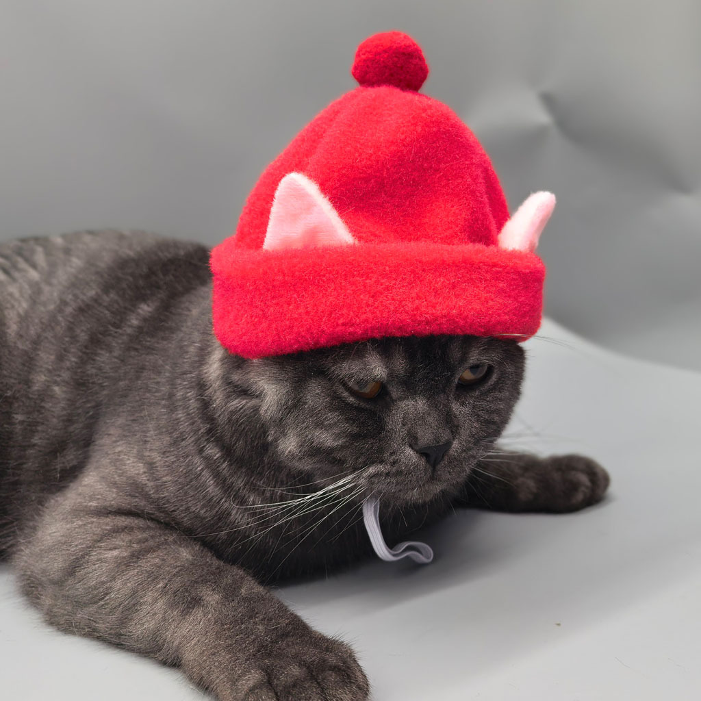 Gorro de pelagem sintética de coelho para gatos e cães_voghion.com