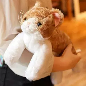 仿真小猫抱枕猫咪玩偶可爱猫猫公仔毛绒玩具儿童睡觉仿生猫布娃娃