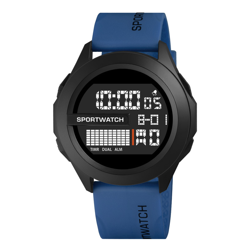 Nuevo reloj electrónico tecnológico para hombre, multifuncional, luminoso, moderno, adecuado para estudiantes de secundaria y preparatoria, cronógrafo, para correr, reloj digital de moda para estudiantes.