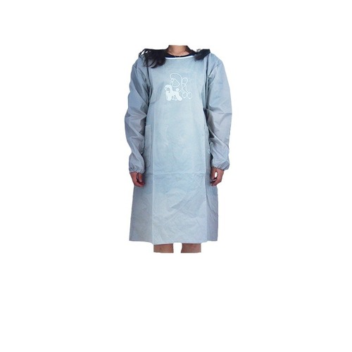 Pet shop apron long-sleeved waterproof adult smock reverse-dressing sleeves oil-proof waterproof long-sleeved apron