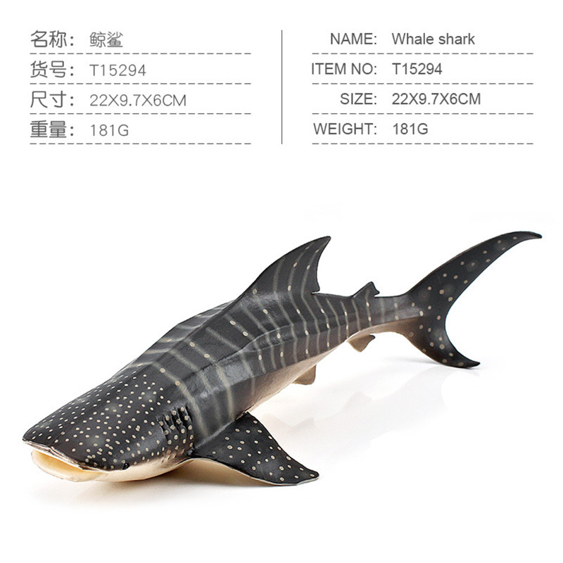 Exportación transfronteriza simulación cognitiva infantil animal marino ballena modelo submarino biológico estático tiburón decoración juguete
