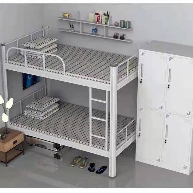 Dongguan Iron Bed Factory Dormitory Upper and Lower Iron Bed Stainless Steel Bunk Iron Bed Bed All Kinds of Bed Wholesale