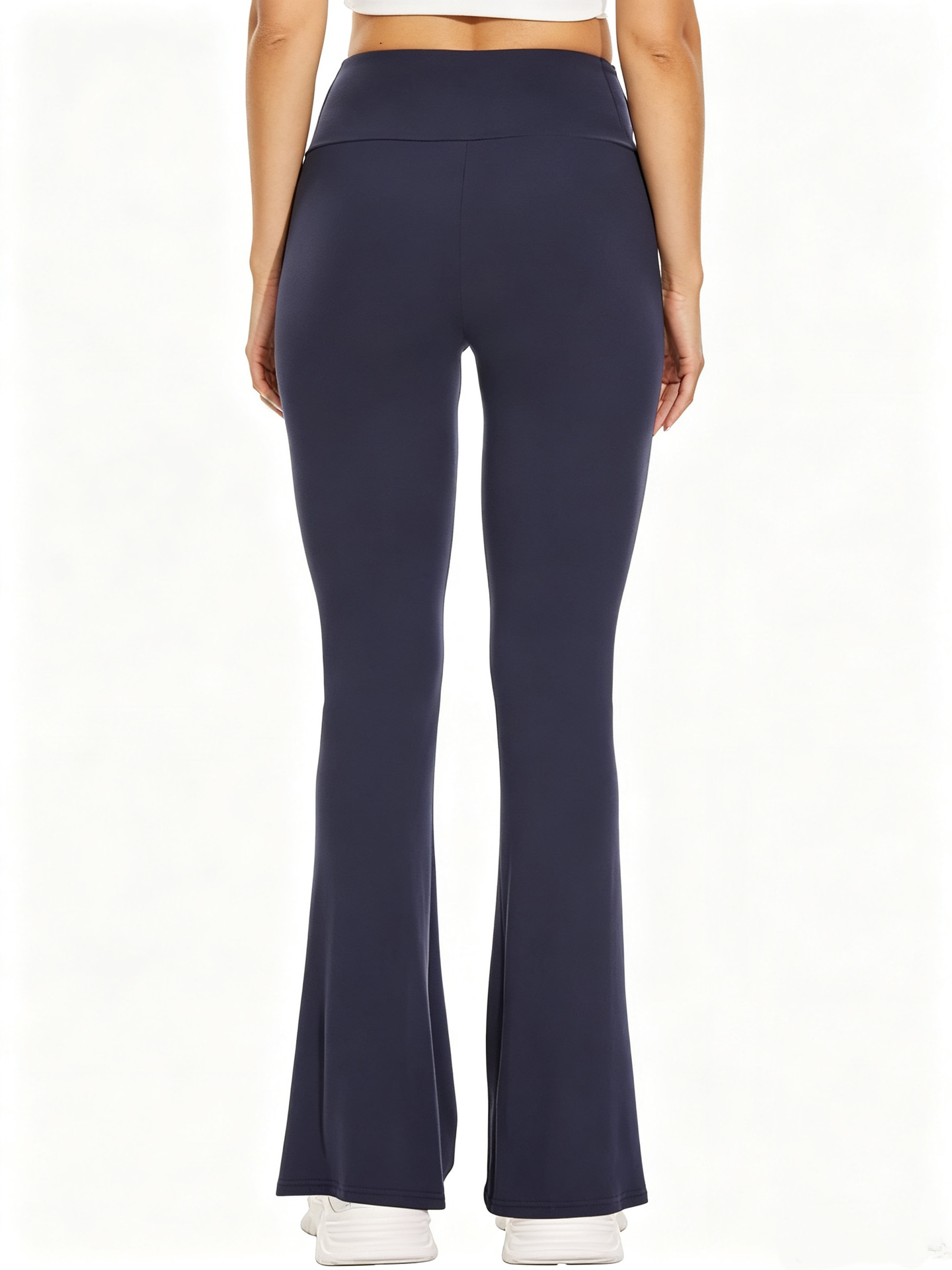 Deportes al aire libre cintura alta lado blanco micropantalones elásticas pantalones de acondicionamiento delgado pantalones de acondicionamiento de mujeres image 4