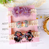 Hair accessory girl's, headband for early age, set, gift box suitable for photo sessions, Korean style