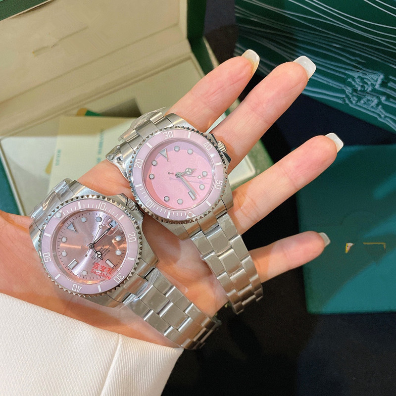 Zhanxi Dropshipping Aliexpress Foreign Trade Laojia Pink Water Ghost Green Ghost Women's Fully Automatic Mechanical Watch Small Fresh Watch