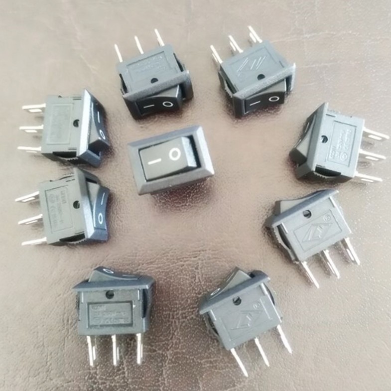 长脚10*15黑色三脚玩具开关电子秤开关三脚两档船型开关