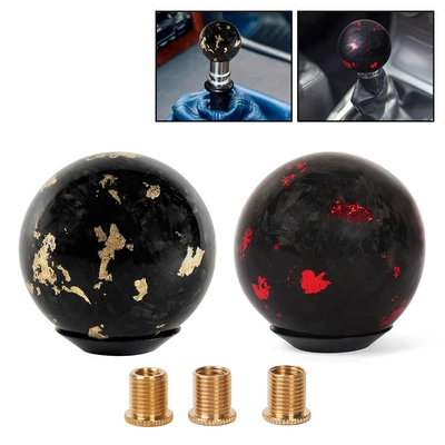 Cross-Border Unregulated Forged Carbon Fiber Gear Shift Knob Manual Transmission Shift Handle Stick Head Car Modification Accessories