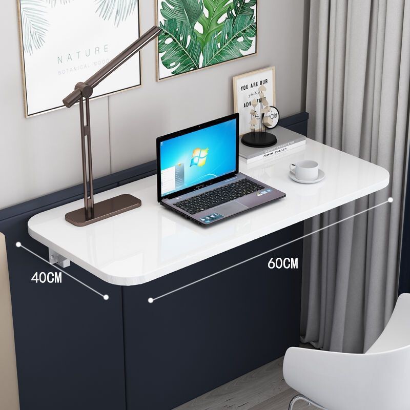 Wall-Mounted Folding Table, No-Drill Wall Table, Foldable Computer Desk, Wall-Leaning Desk, Wall-Mounted Table