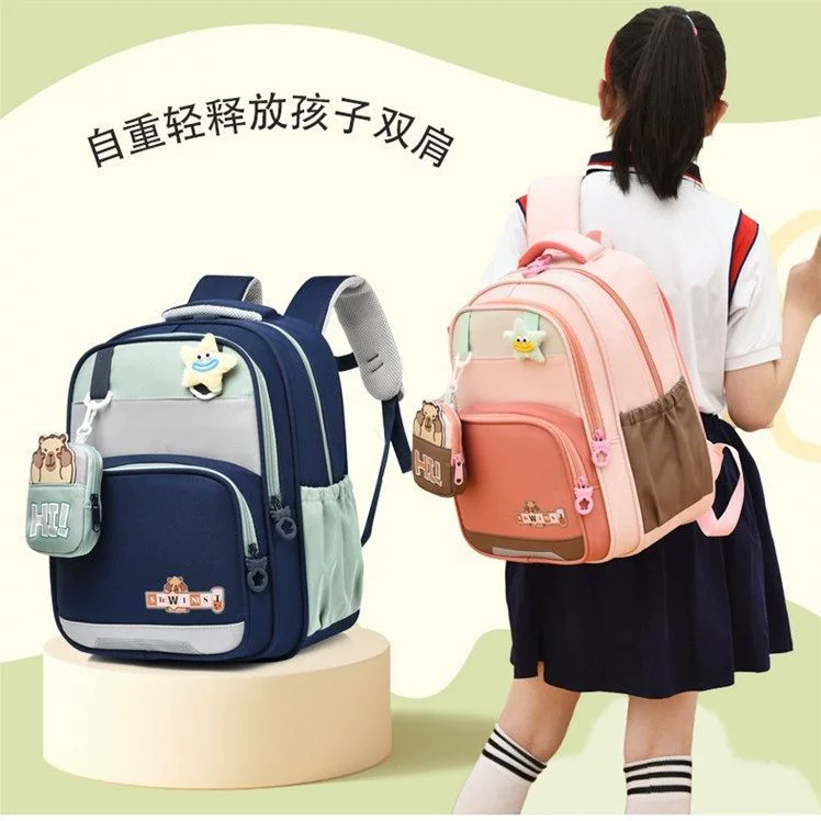 School bag, capacious backpack lightweight, 6-12 years, spine protection, elementary school