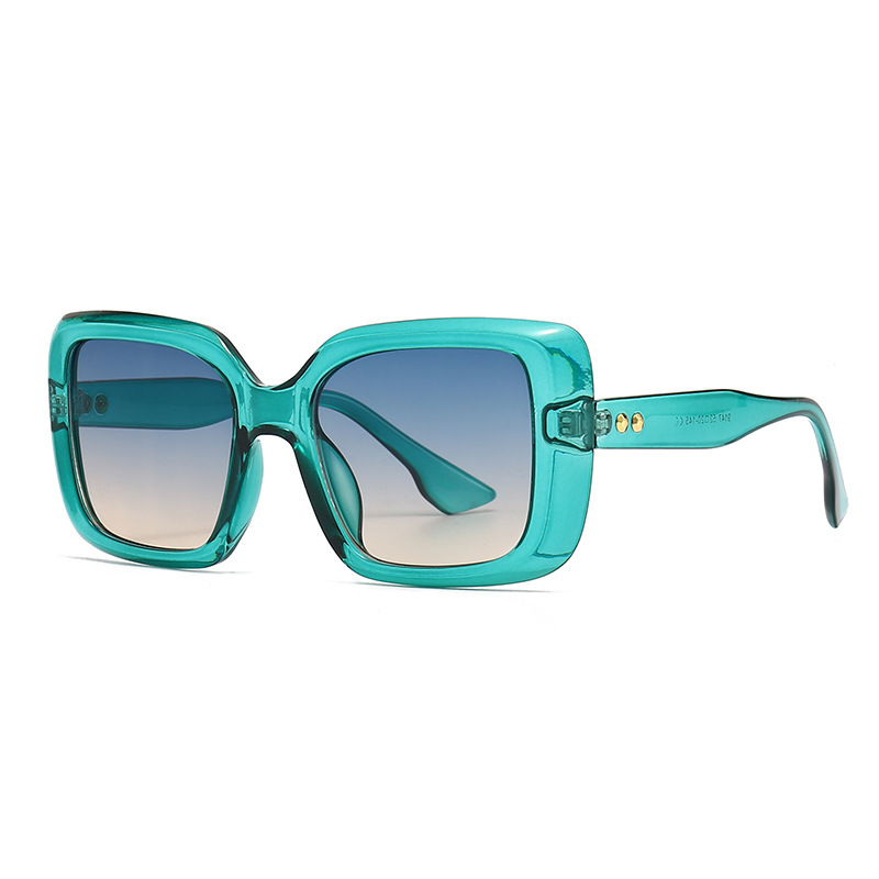 Cross border foreign trade new modern retro square frame sunglasses INS style street style big name sunglasses 9147_voghion.com