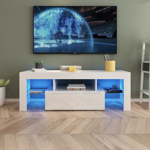 Европейски просто съхранение на хола ТВ кабинет Модерен подчертан LED телевизионен шкаф
