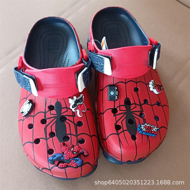 Cros Classic Summer New Trin Clogs Sandals Spider-Man Co-Branded Men's and Women's Shoelace Accessories 208786 Cros Classic Summer New Trin Clogs Sandals Spider-Man Co-Branded Men's and Women's Shoelace Accessories 208786