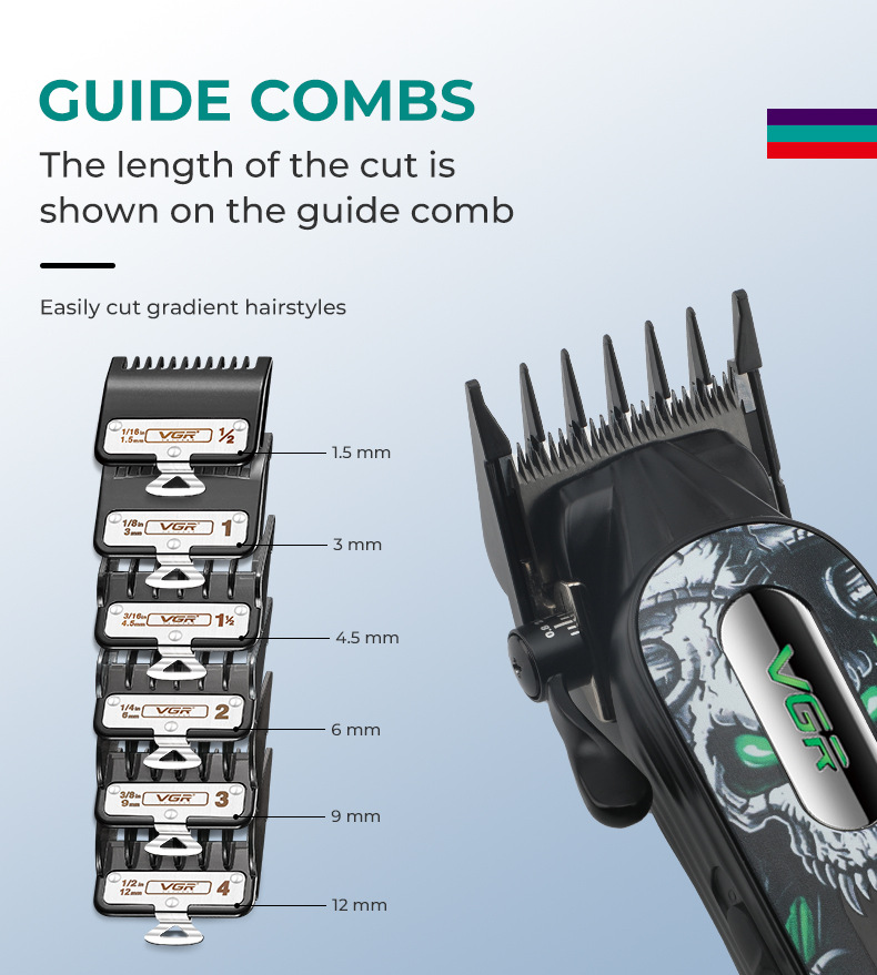 Professional Electric Hair Trimmer With Digital Display 9000rpm_voghion.com
