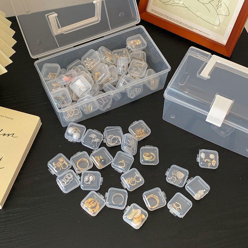 Caja de joyería para mujeres 2024 nuevo aretes anillo collar acabado caja de joyería portátil de gran capacidad caja de almacenamiento