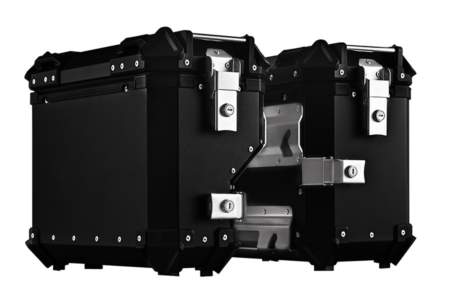 Hot-Selling 28L35L Large-Capacity Corner-Protected Aluminum Alloy Side Box, Universal Waterproof and Anti-Collision Travel Motorcycle Tail Box