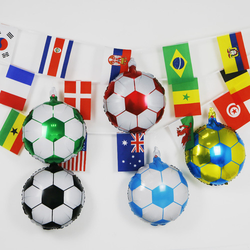 Amazon Disposable Paper Plates, World Cup Soccer Party Balloons & Banners, Disposable Party Tablecloth Decorative Set