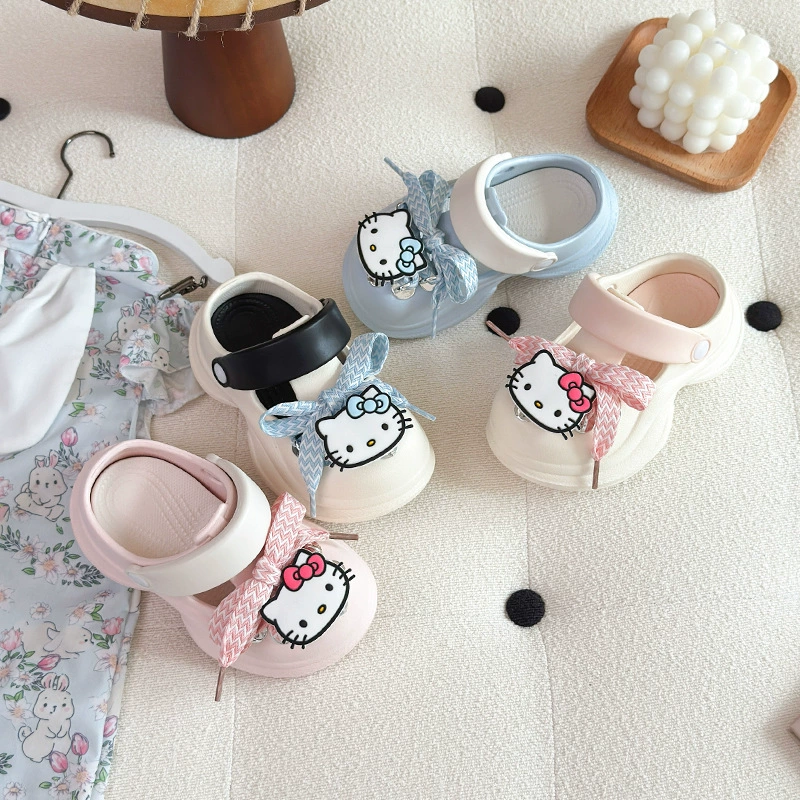 2025 новый летний стиль милые мультяшные сабо с ремешками на толстой подошве с противоскользящей подошвой для женщин