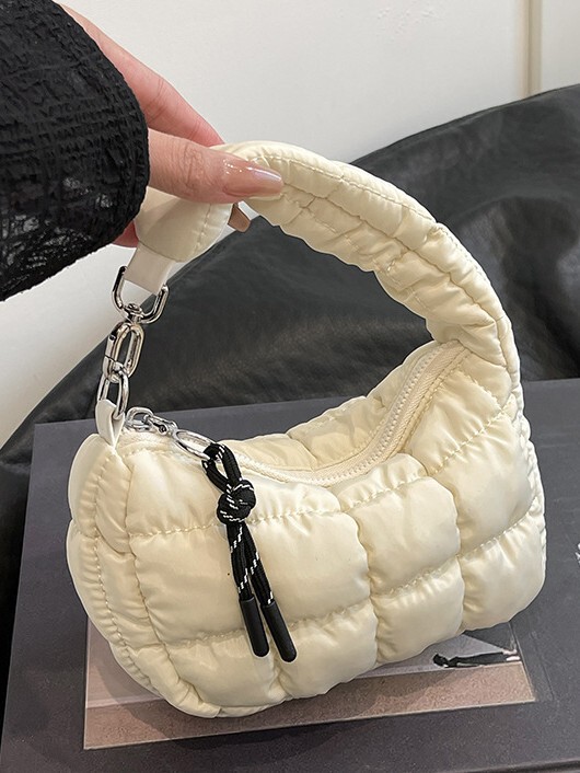 韓国系のしわの経典の菱格のハンドバッグの女性の新型の羽毛のデザインの洋風の百合のしわの雲はトランペットを包みます。|undefined